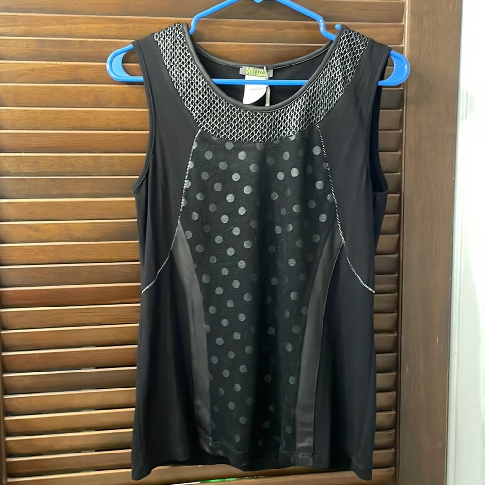 Dolcezza knit black tank